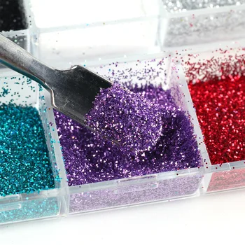 Newest Quicksand Nail Powder Shimmer Glitter For Nail Art Mixed Nail Glitter Sequins