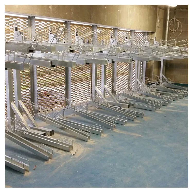 Customized Commercial Universal Two Tier Bicycle Racks Double Decker Stackable Bike Parking Racks Rack Stand Double