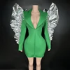 Verde con argento