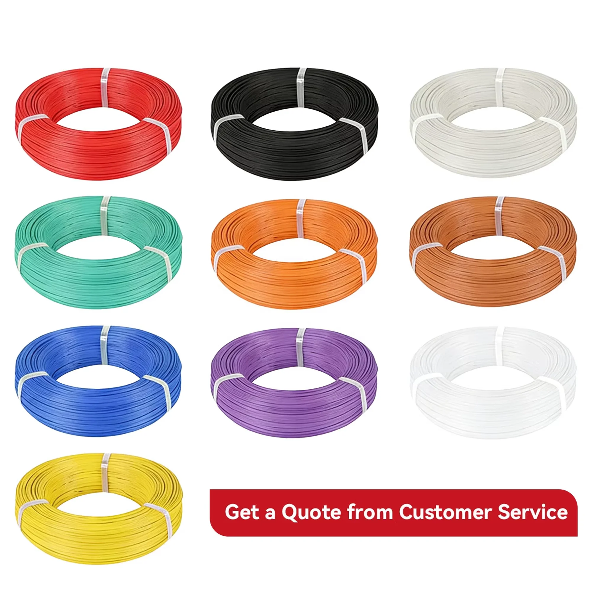 Awm 1007 Electronic Wires 28 26 24 22 20 18 16AWG Single-Core Cable 20AWG 22AWG 24AWG 26AWG 28AWG 80℃ 300V PVC 1007 Hook-up Wire插图5