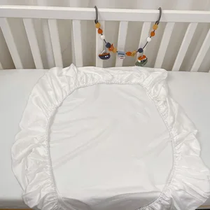 2026 New Arrivals Eucalyptus Lyocell Tencel  Kids Baby Crib Bedding Sheet Set Duvet Cover Set with Pillow case
