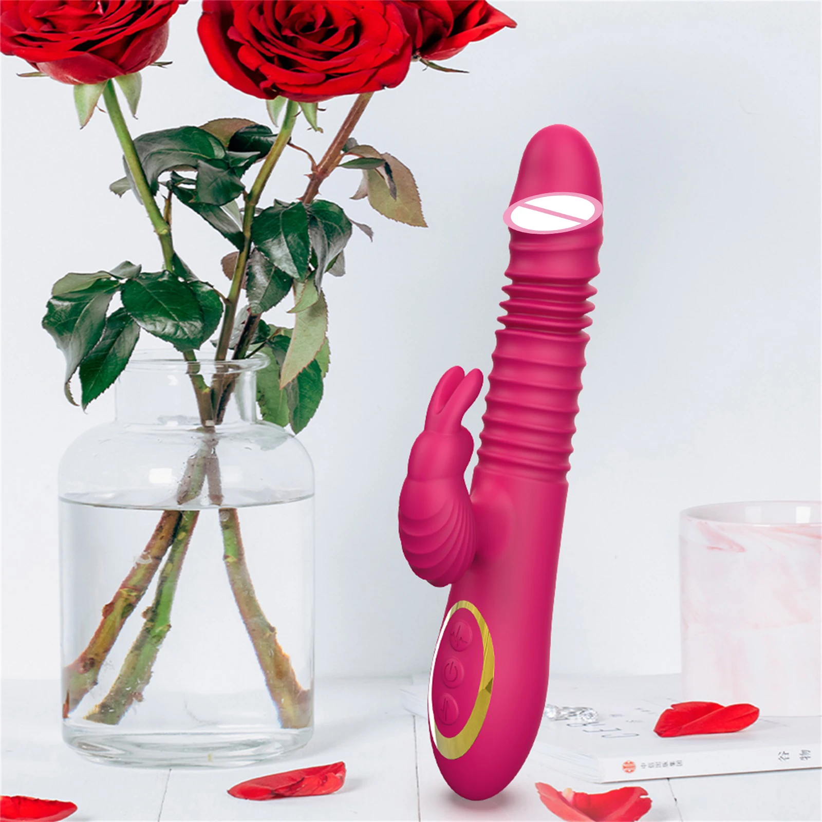 Stoender Dildo-Vibrator, Sexspielzeug, Dildos Rabbit G-Punkt Realistischer  Dildo-Vibrator fr Erwachsene, Sexuelles Vergngen fr Frauen