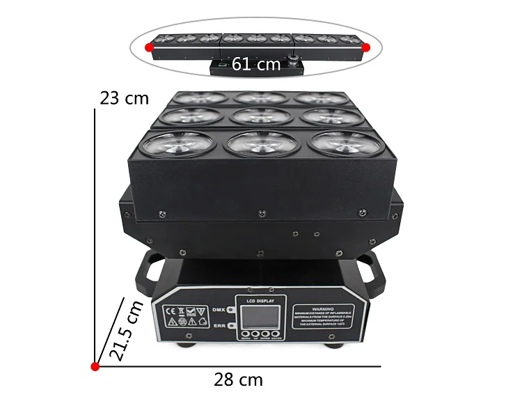 Kit 4 projecteurs LED RGBW sur batterie PROLIGHTS TABLEDC