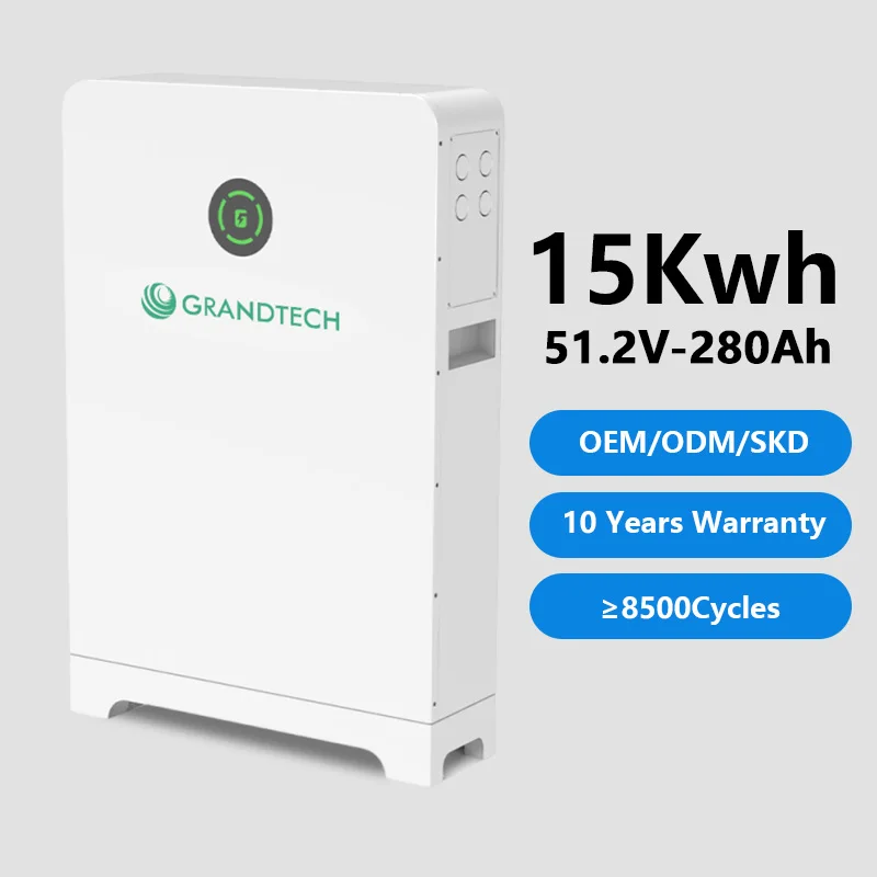 batairea Stórála Fuinnimh Baile Liúthiam-Ion 8500 Cycles Balla Leagtha 48V 280Ah 15kwh 51.2v 15kw Lithium Ion LiFePO4 inéacsaithe