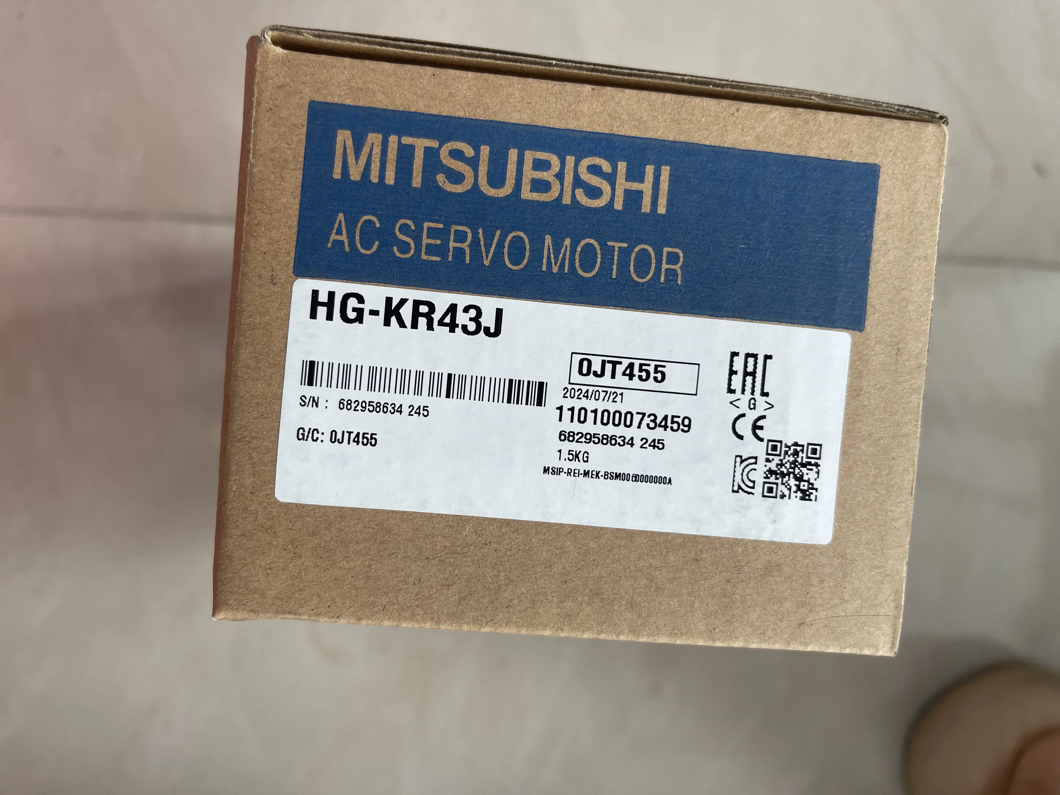 Mitsubishi AC Servo Motor HG-KR43J Mitsubishi AC Servo Motor HG-KR43J