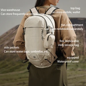 PELLIOT Outdoor Hiking Unisex Lightweight Large-capacity 18L Water-repellent Wear Resistant Trekking Backpack