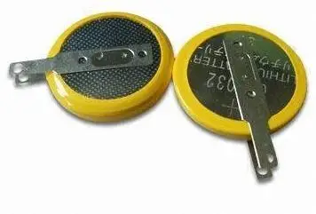 High Quality 3v Lithium Cmos Bios Battery Cr2032 with Solder Tabs Pins Connector for PCB Electric Devices