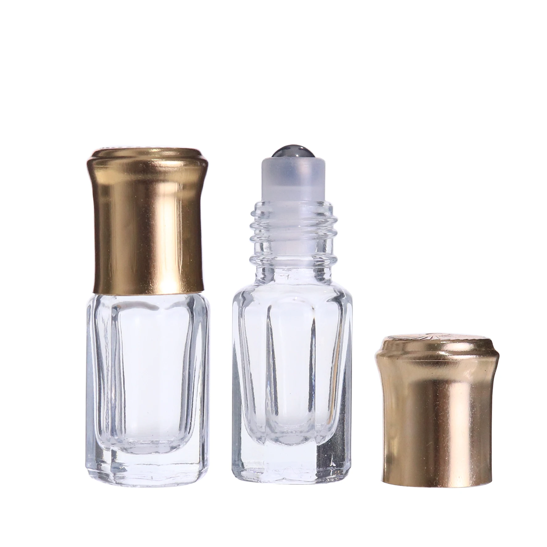 3ml Perfume Bottle Elegant Glass with Aluminum Cap