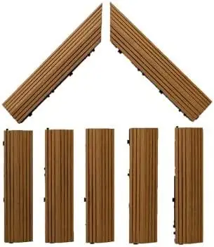 Straight Edge Ramps Composite WPC Interlocking Edges