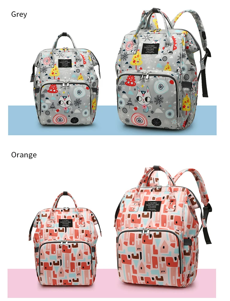 Customized Mommy Wet Bags Oxford Manufacturer Waterproof Mummy Maternity Mom Camouflage Backpack