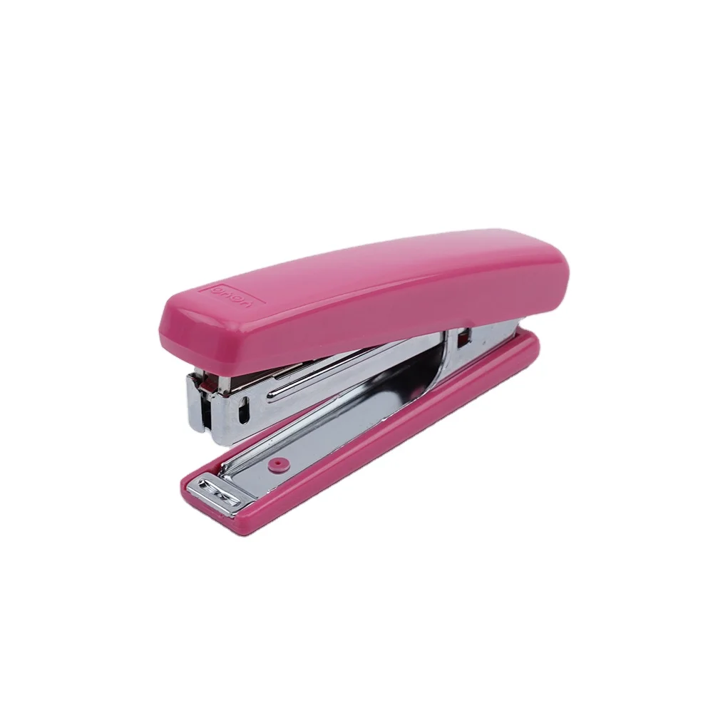 Быстрая поставка быстрое производство хорошее качество офисные канцелярские принадлежности пластиковый степлер 4 смешанных цветов