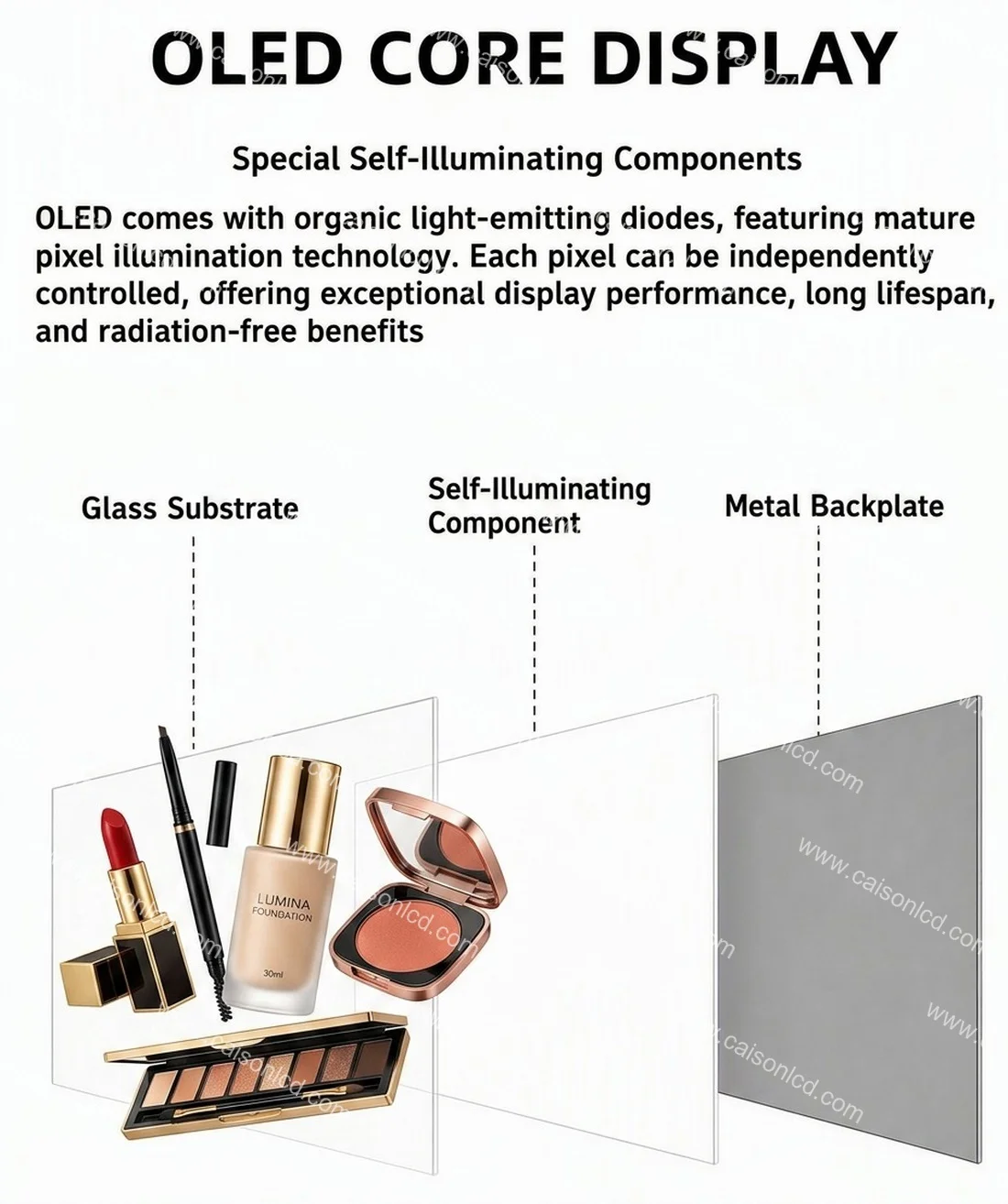 product 55 inch  transparent   digital signage  screen  touch ultra thin transparent oled displaytransparent oled screenlw550jul hma1-5