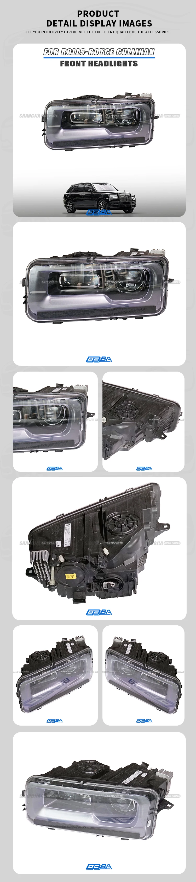 Headlight For Rolls Royce Cullinan 63119853209 63119853214 Plastic Car LED Lights Source High Quality Led Light Lamp Waterproof details