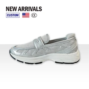 Custom Logo Spaceship Design Thick Sole Slip-On Light Weight Flat Casual Shoes Chunky Breathable Sneakers for Women
