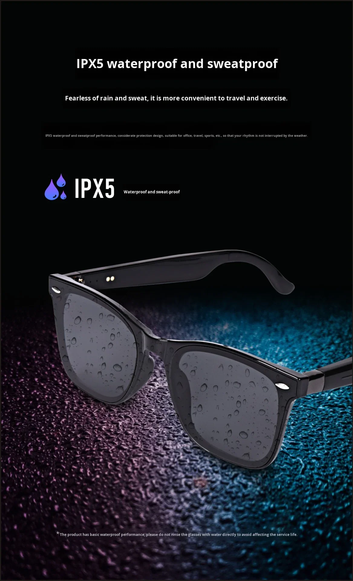 Chinese factory supplier supply Gm7 Smart Glasses For Music Call Ai Voice Translation Voice Assistant Fashion Glasses Ipx-5 Waterproof 1080p Type-c Charging App - Buy Smart Glasses bluetooth Music Call Glasses ai Voice Translation Glasses voice Assistant Fashion Glasses ipx-5 Waterproof Smart Glasses music Call Smart Glasses voice Translation Glasses fashion Voice Assistant Glasses ipx-5 Waterproof Smart Glasses pvc Frame Smart Glasses