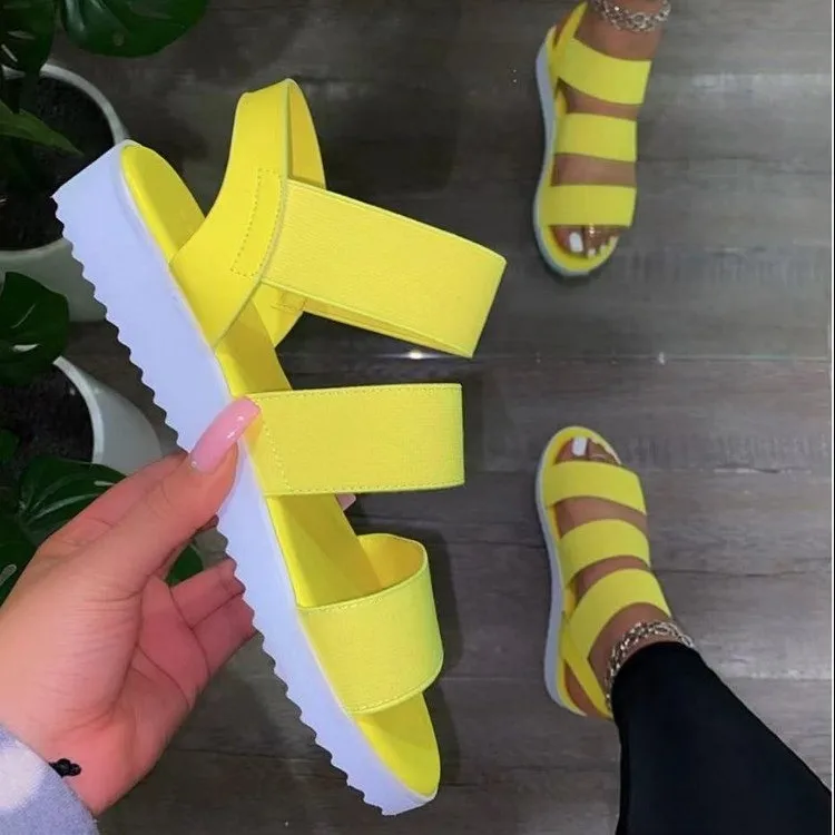 Summer new big size women's casual flat sandals woman