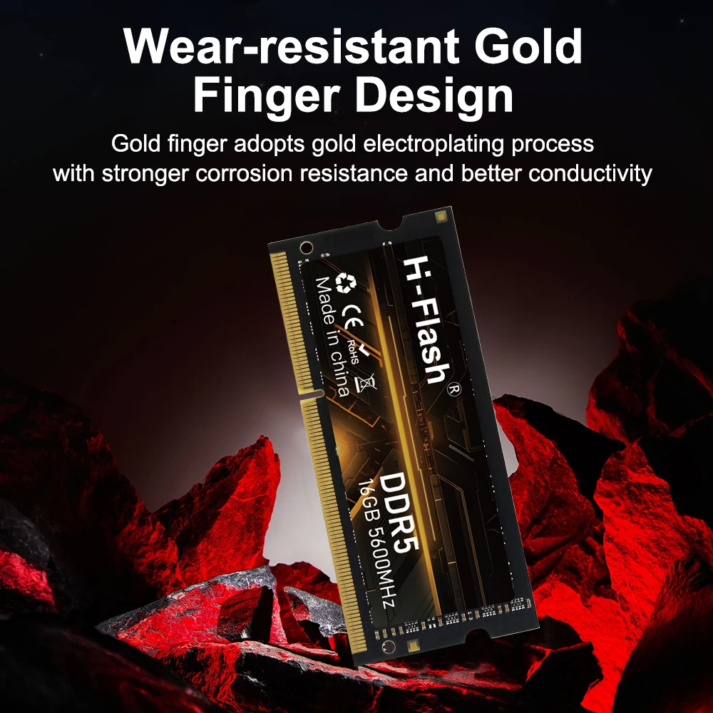H-Flash DDR5 RAM for Gaming: 8GB, 16GB & 32GB SODIMM 4800MHz
