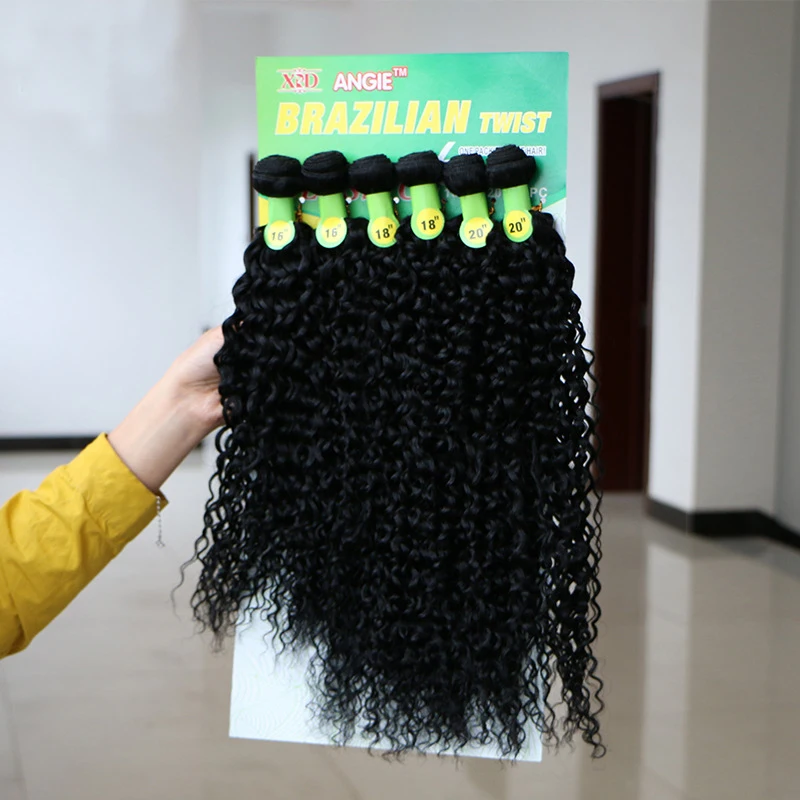 Water Wave Curl Animal Hair Mixed Synthetic Hair Weave Bundles For Synthetic  Hair Extension - Buy Synthetic Hair Bundles,Hair Weft Weave,Water Wave Hair  Entension Product on 