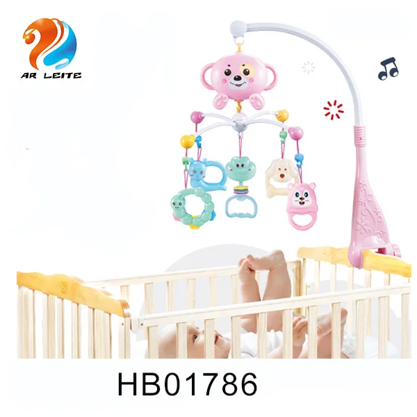 Лидер продаж, детский музыкальный мобиль для детской кроватки с дистанционным управлением, подвесной игрушечный мобиль для детской кроватки