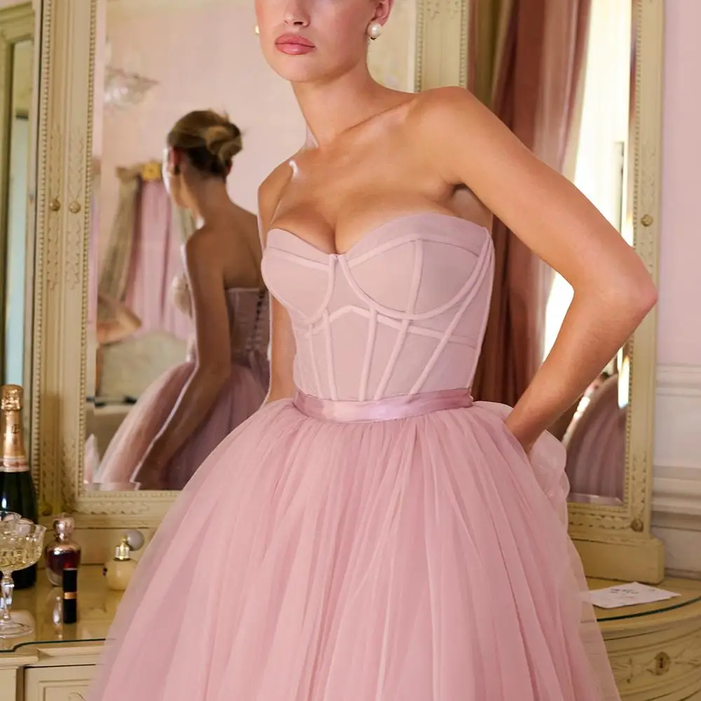 Custom Fashion Satin Strapless Empire Waist Corset Elegant Sexy Back Lace-up A-Line Tulle Pleated Mini Casual Dress| Alibaba.com Custom Fashion Satin Strapless Empire Waist Corset Elegant Sexy Back Lace-up A-Line Tulle Pleated Mini Casual Dress| Alibaba.com