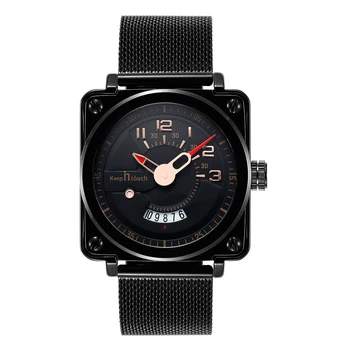 luxury mens square watch big dial waterproof quartz luxury watches