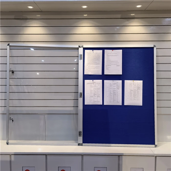 Lockable Snap Frame Aluminum Acrylic Board Frame With Key 27MM Notice Board Photo Display