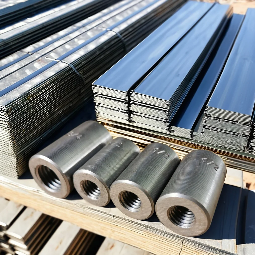 Modern Office Building Stainless Steel Iron Rebar Coupler Factory Wholesale Building Material Reinforcement Bar Connectors