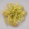 Petite boule d'herbe 20cm de haut 25cm de large-jaune-pré-assemblée