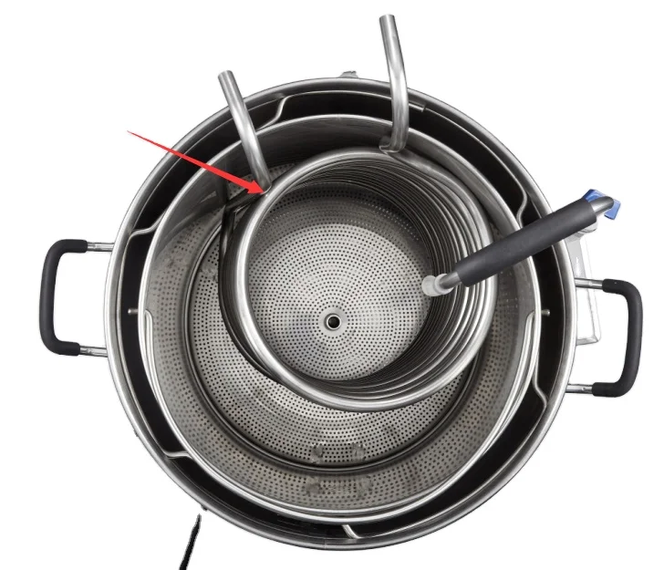 Chiller 6 Immersion Cooler Water Cooling Spiral Wort Cooler Quick Cooling Craft Beer Cooler Of