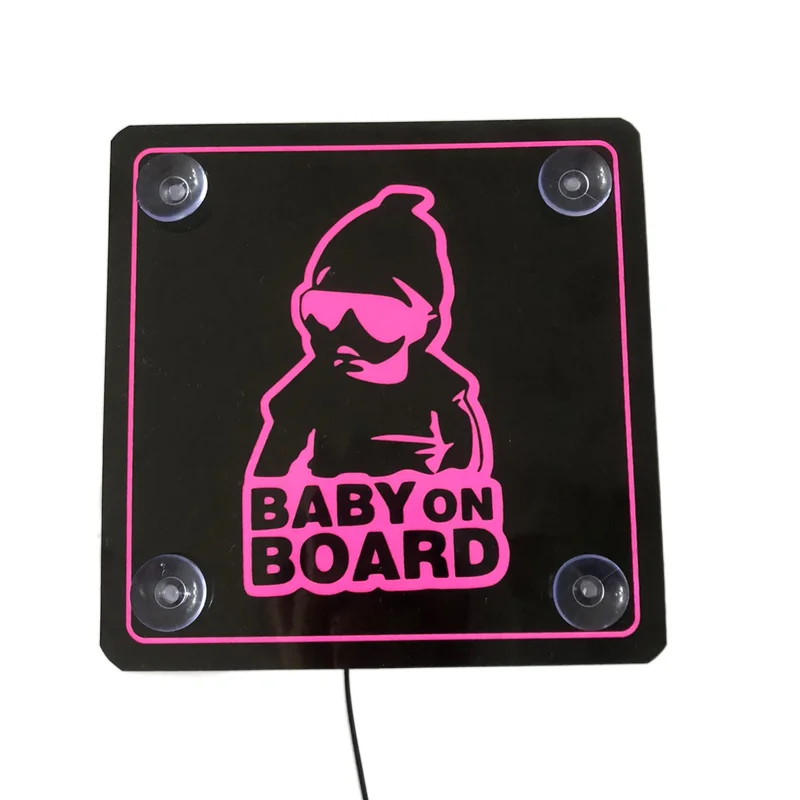 Customized Led Car Sticker Led Light Logo Sticker Decal Glow Removable