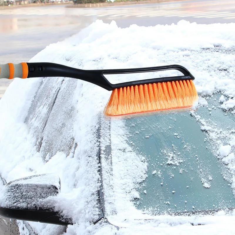 Car Detachable Ice Scraper Brush With Foam Grip Car Windshield Ice