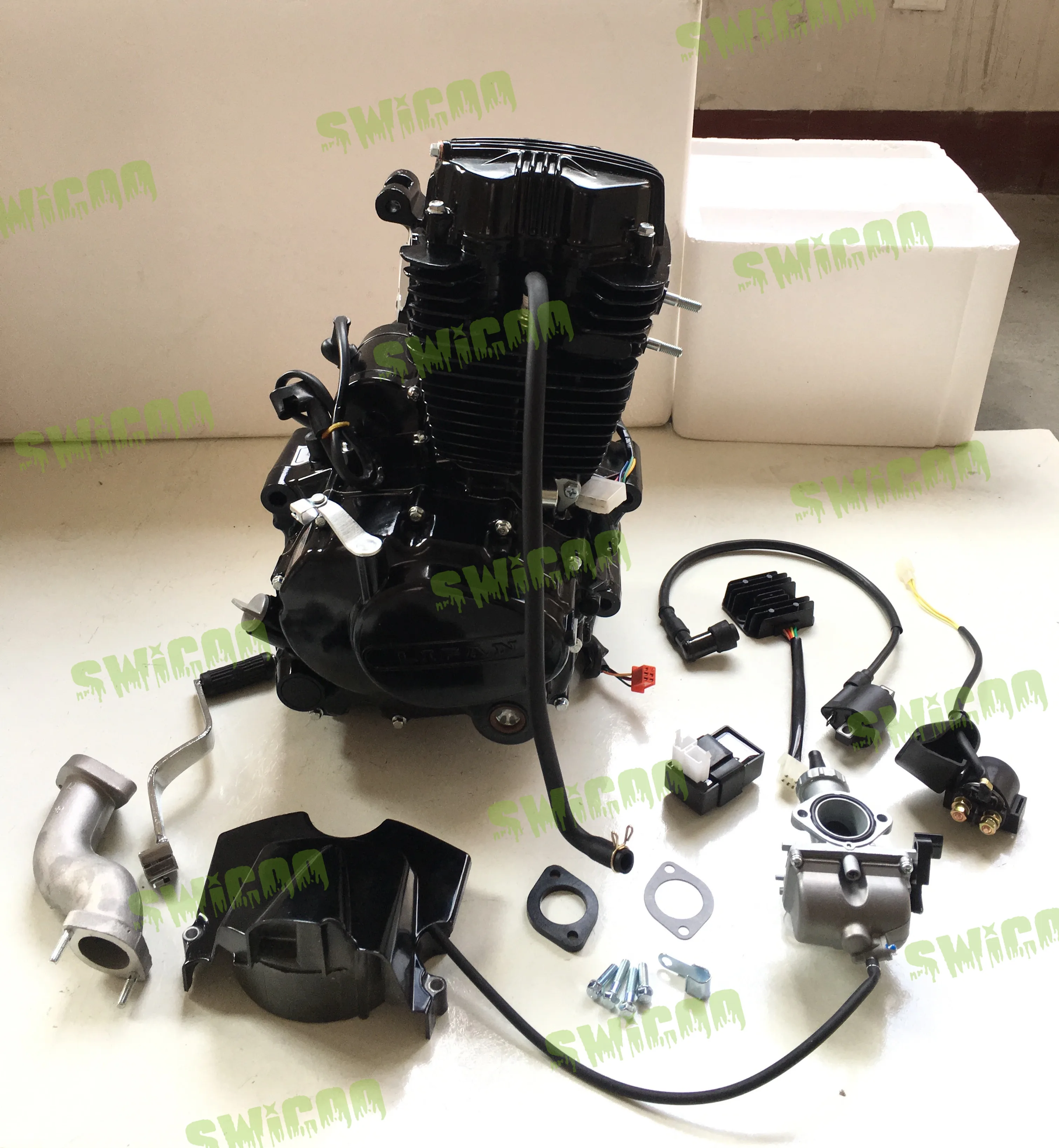 167MM Lifan CG250 Engine with Reverse LF 250cc Electric Start Engine for Motorcycle ATV Quad