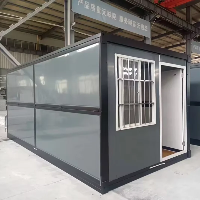 Penjualan langsung dari pabrik portable 3 in 1 rumah kontainer lipat tiny house