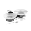 Black double soap dish-SS201