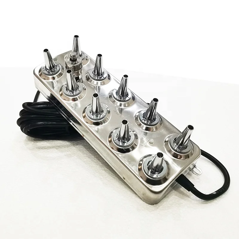 Cjc 110V 10-Head Ultrasonic Mist Maker – Air-Cooled Fogger With Waterproof Transformer, 360W, 3500-5000 ML/H Output, 304 Stainless Steel Shell