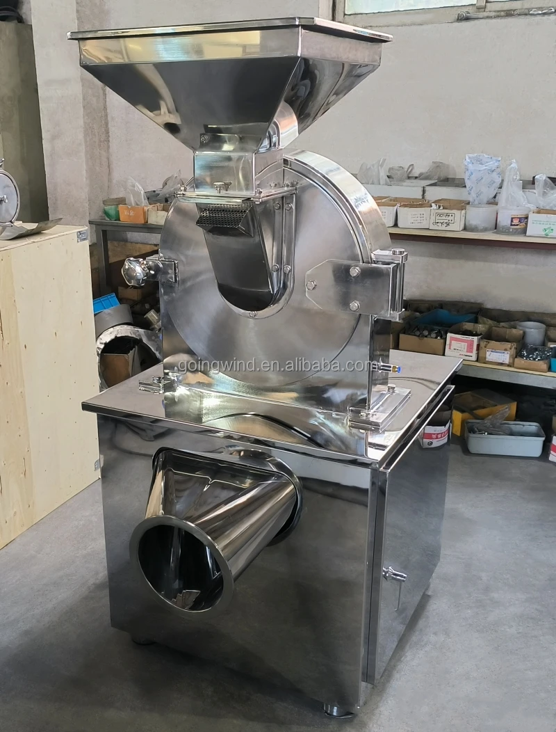 Automatic Dried Seaweed Powder Crushing Grinding Milling Machine Auto Industrial Dry Algae Fish Crusher Grinder Mill for Sale