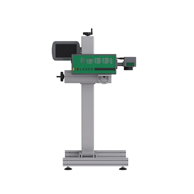 Touch Screen Fiber Co2 UV Online Flying  uv laser marking machine 3w PET bottle date laser coder High Speed Batch Coding Machine