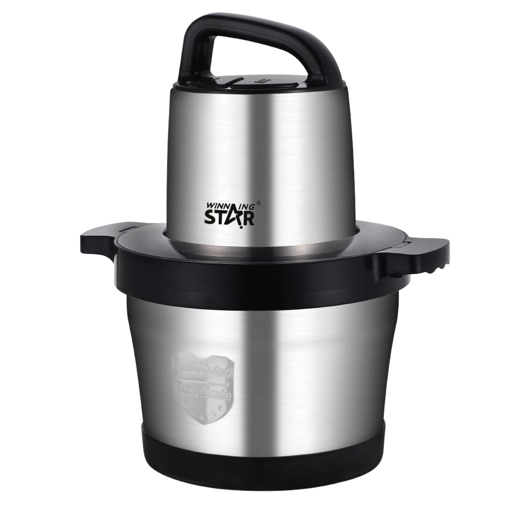 Hot Sale Multifunctional Food Meat Chopper, 6L Stainless Steel Food Processor - Meat Grinder For Efficiently Minced Vegetables, Fruits, And Nuts image