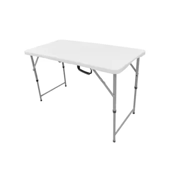 Outdoor Portable HDPE Fold Table for Camping 4ft High Adjustable for Home outdoor