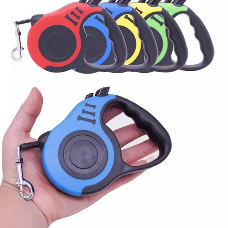 Retractable Dog Leash With Dog Poop Waste Bag Dispenser Dog Bowl 3m 5m Pet Walking Leash Pet Leash Pet Manufacturer 1000ml Bowl