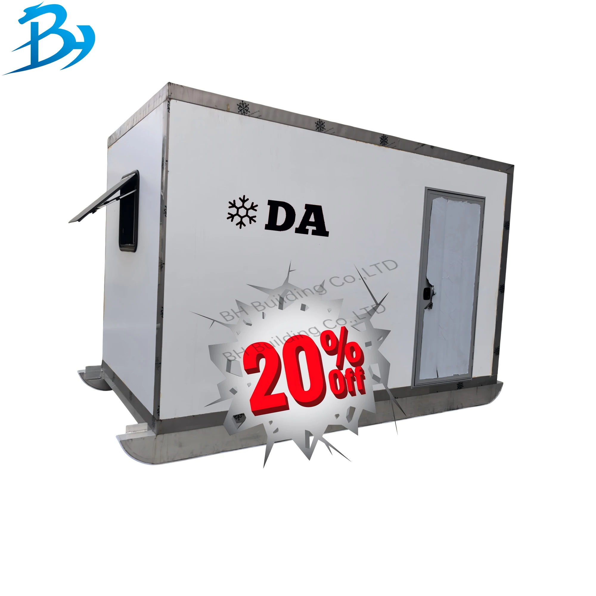 Custom Insulated Skid Ice Shack and Portable Skid Ice Shanty for Ice Fishermen With All Weather Protection