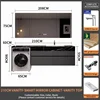 Lavabo in ceramica 210Rock Slab + mobiletto con specchio intelligente