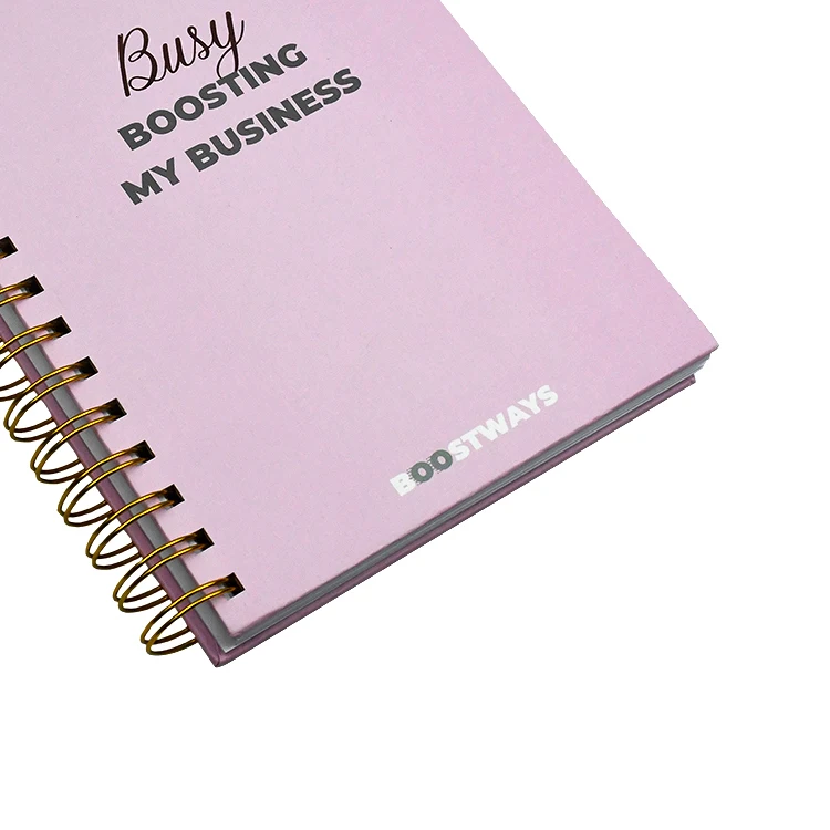 Индивидуальный дизайн в твердом переплете спиральное переплет Еженедельный годовой плотный бумажный планировщик бюджета