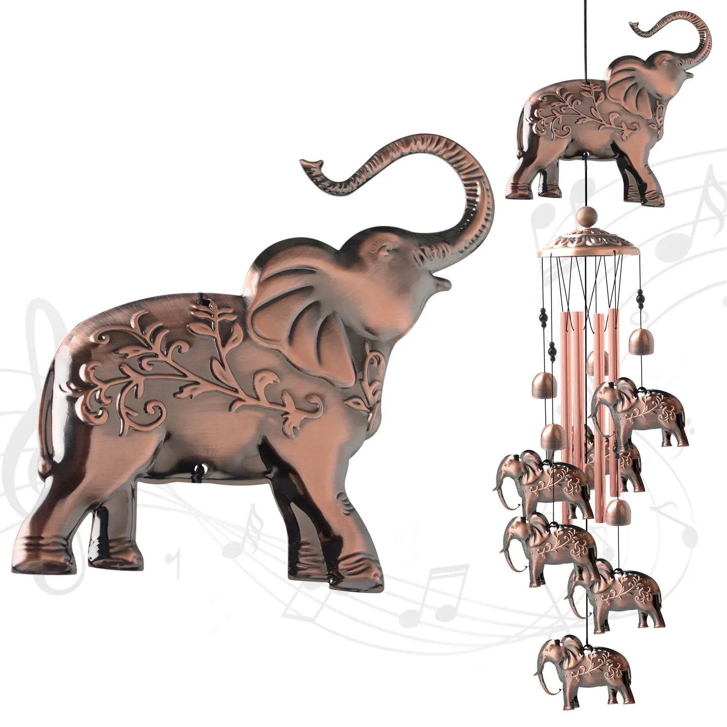 Terrace Garden Decoration Aluminum Tube Outer Deep Tone Wind Chimes  Elephant Retro Wind Chimes Stainless Steel Metal Ornaments - Buy Dining  Room Wind Chimes, thanksgiving Wind Chimes, outdoor Wind ...