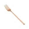 304 Rose Gold Dessert Fork (18*2.1cm) 33.8G