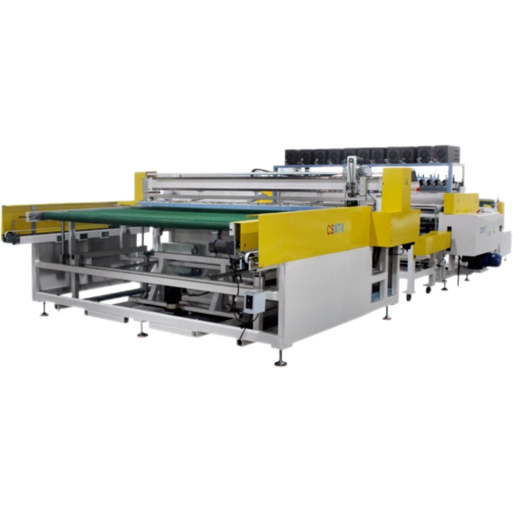 CSMTK Automatic Ultrasonic Cloth Cutting Machine Vertical Horizontal Blades for Efficient Fabric Cutting