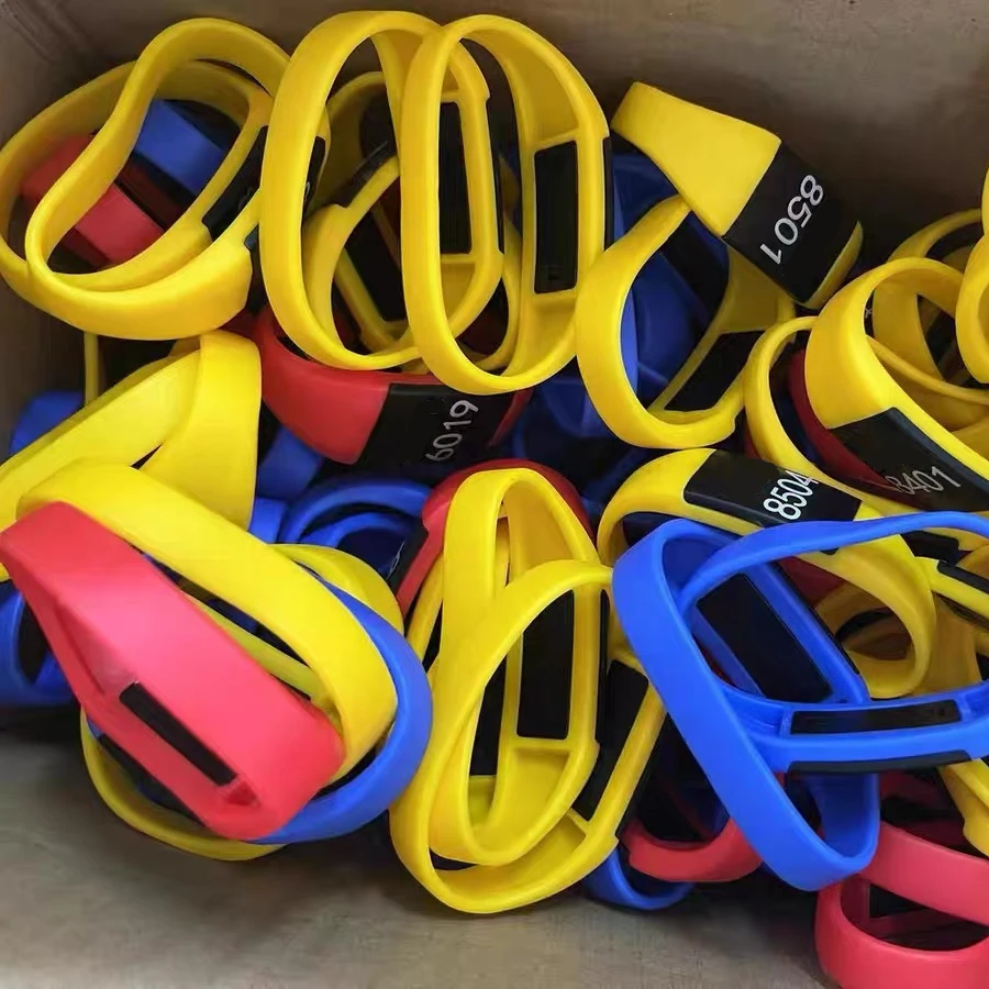 Custom LOGO High Quality Soft Silicone RFID 125khz Bracelet Wristband