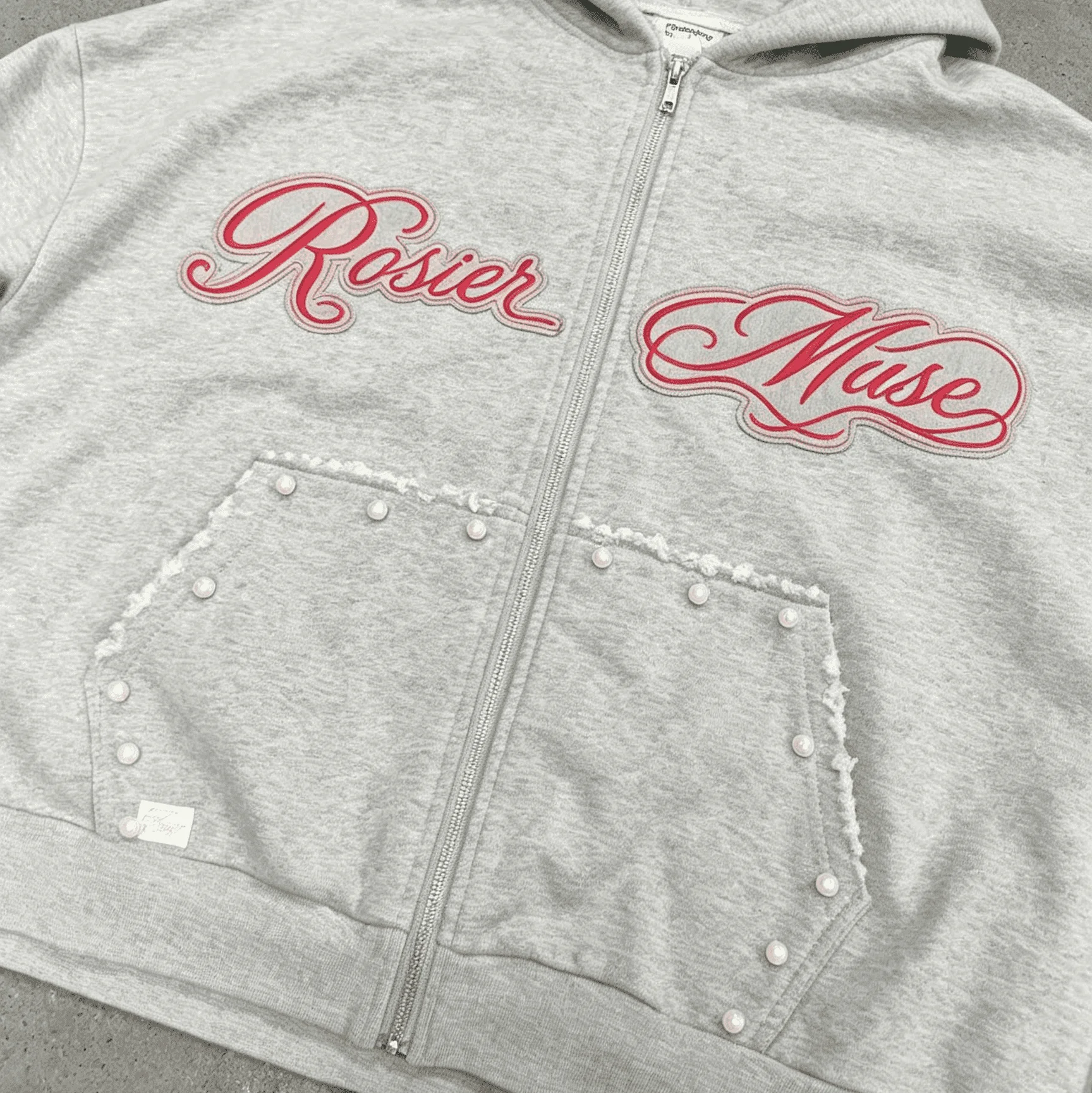 Custom Clothing Manufacturer 100% Cotton 3D Embroidery 450 Gsm Acid Wash Zip up Hoodie for Men gallery 4