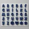 letter navy blue