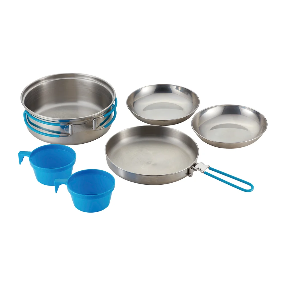 Wholesale Promotional Non-Stick Stainless Steel Cook Kit Camping Accessories Cooking Tool For Camping